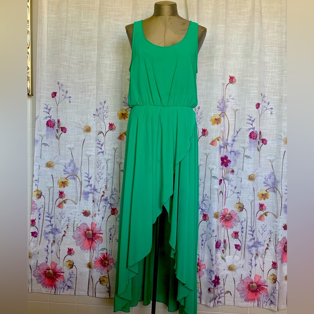 Sleeveless high low layered dress